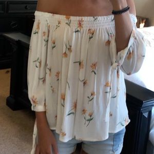 Off the shoulder shirt